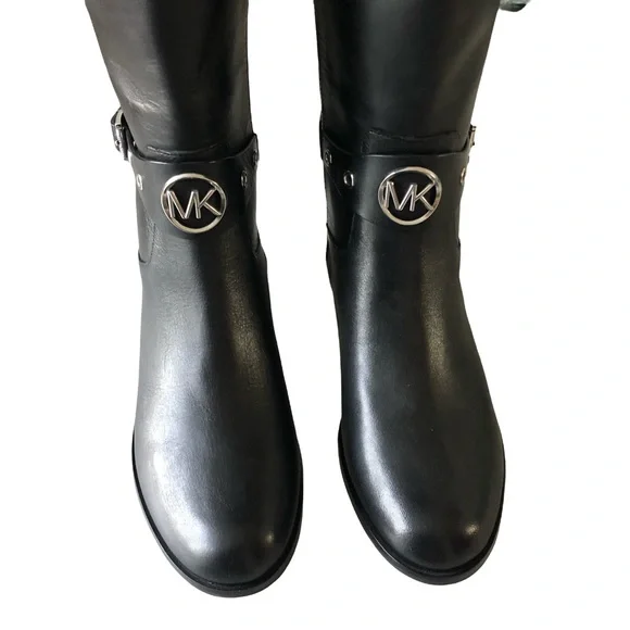 MICHAEL Michael Kors Heather Boot Wide Calf Black Boots - Size 8 - Picture 6 of 14